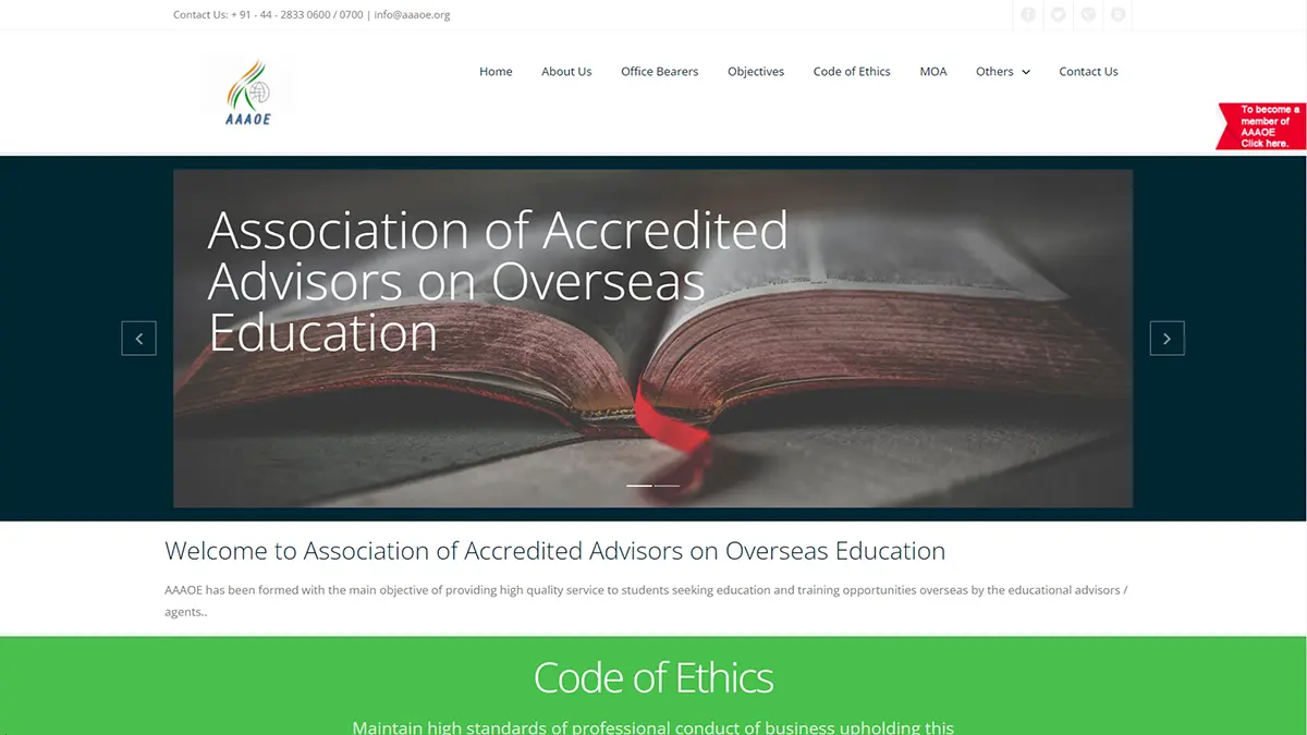 Association of Accredited Advisors on Overseas Education (AAAOE)