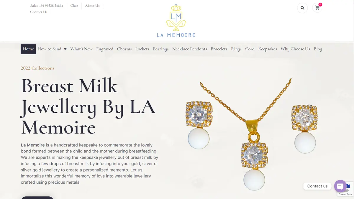 La Memoire - Best Breastmilk And Keepsake Jewellery India